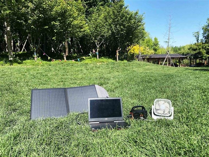 60W -os hajtogató napelemes panel USB DC kimenet